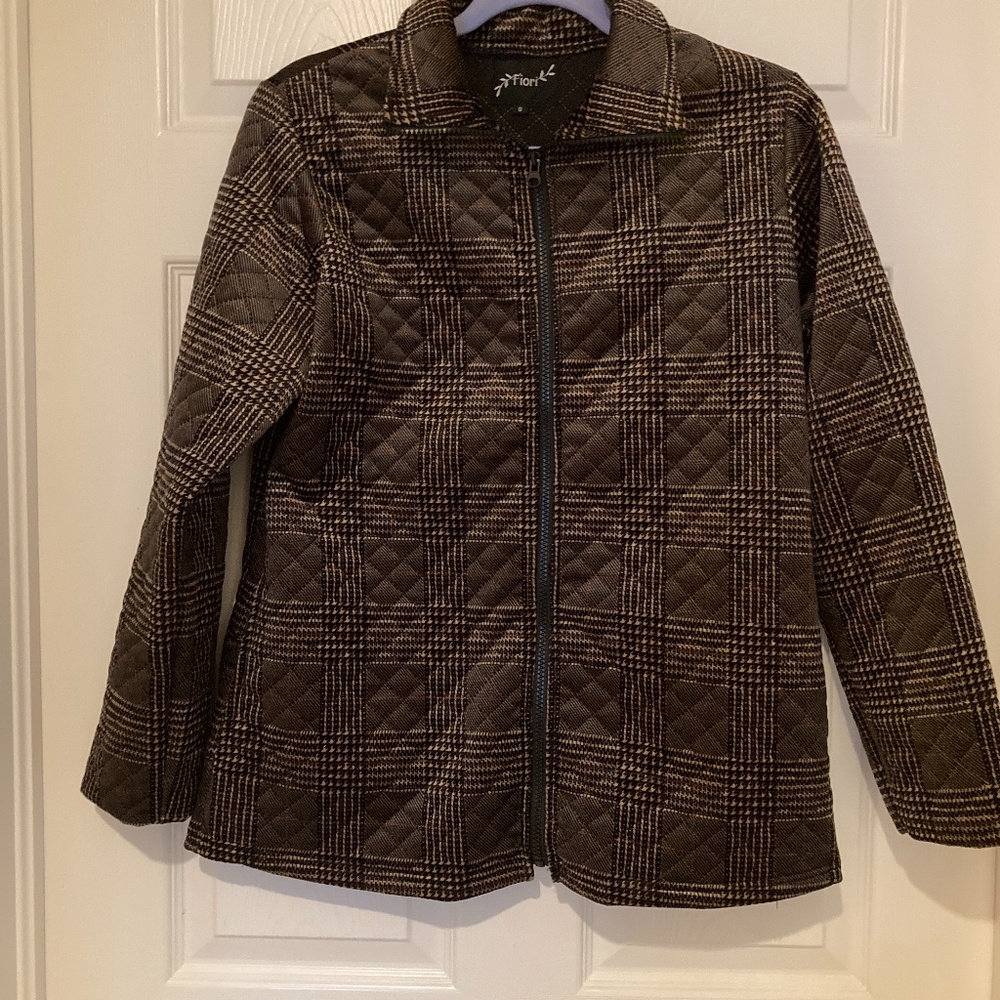 Cute velveteen quilted jacket
